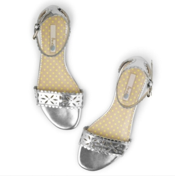 boden silver sandals